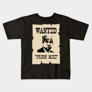 Prison Mike Wanted Poster Kids T-Shirt